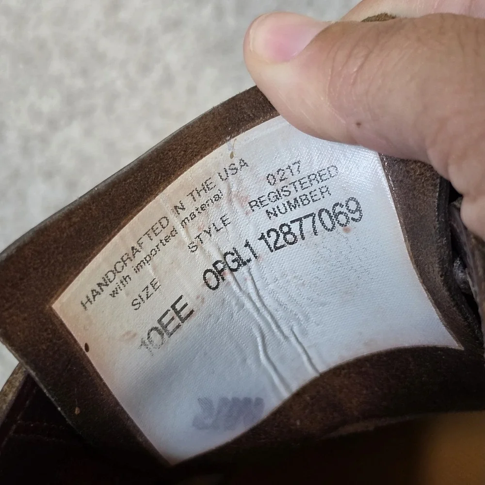 Chippewa Katahdin L.L.Bean K.I.W Engineer Boots Plain Toe Mens 10 EEUSA Vintage